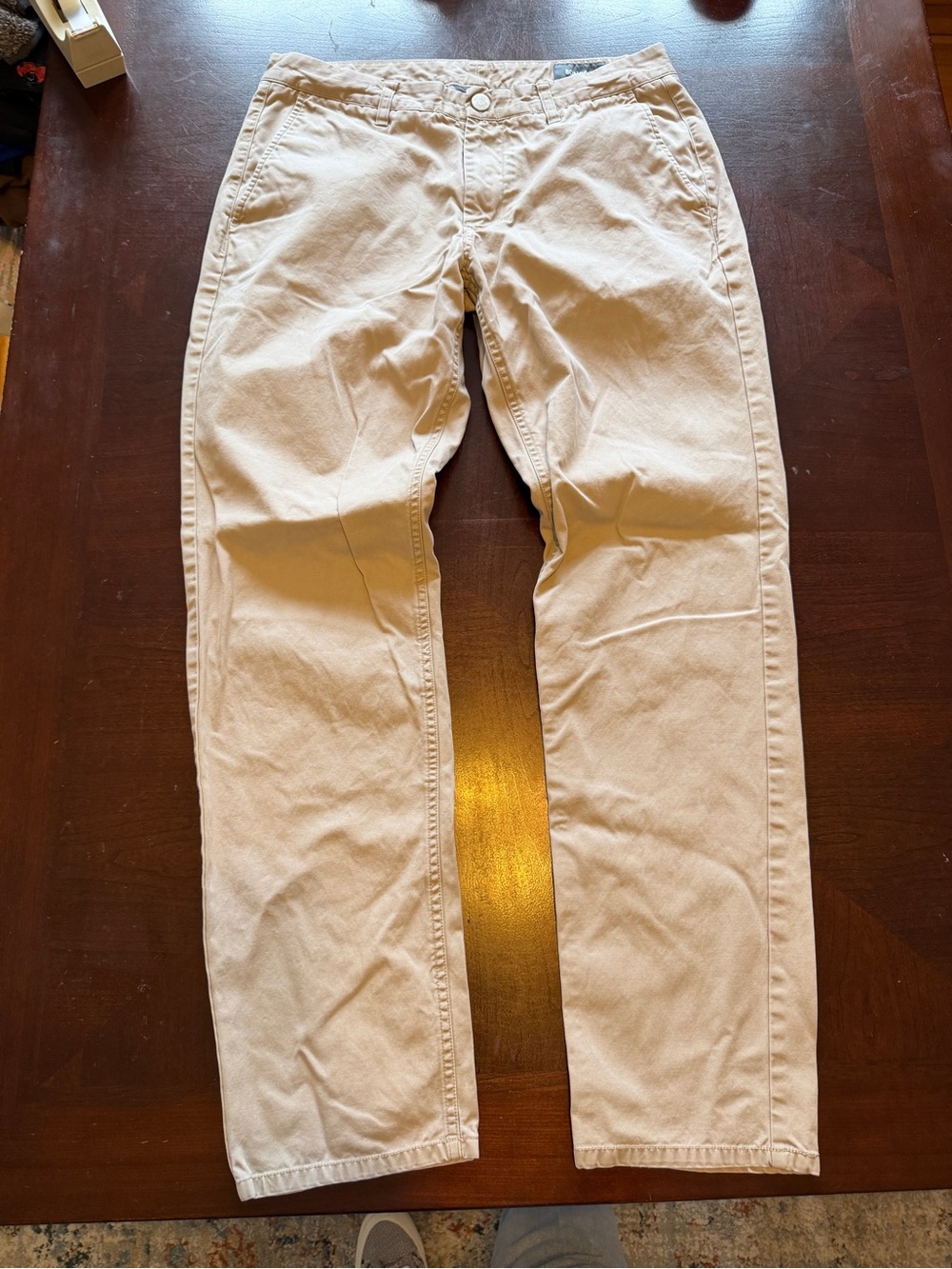 Bonobos Tan Chino Pants 32x32 Athletic Fit Classic Quiet Luxury Smart Casual